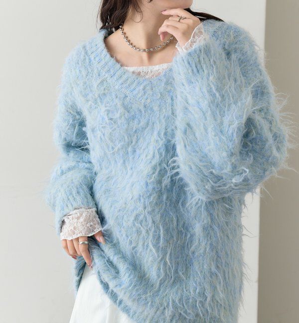  「ふわふわシャギーニット」|ニット・セーター|