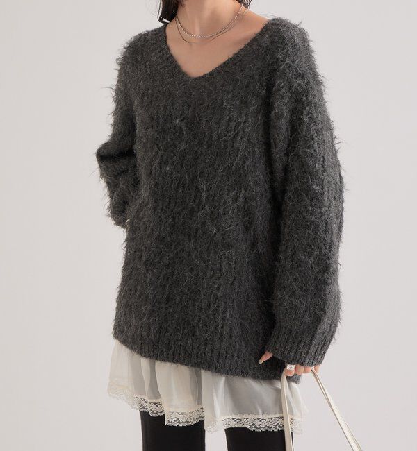  「ふわふわシャギーニット」|ニット・セーター|