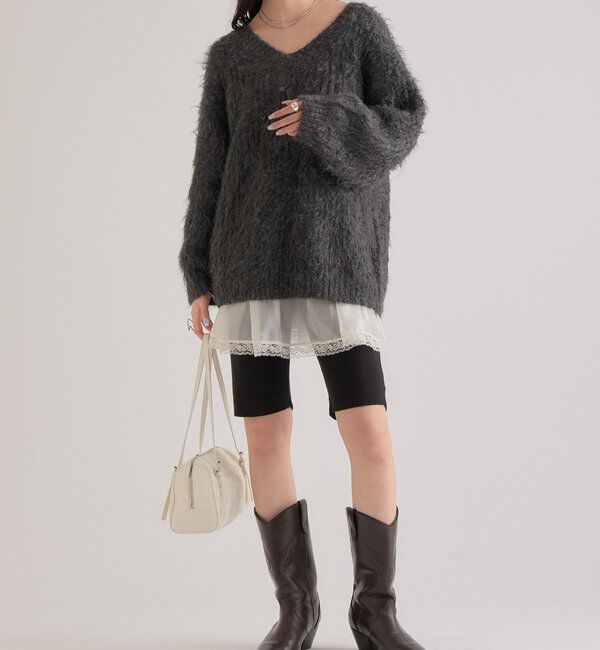  「ふわふわシャギーニット」|ニット・セーター|