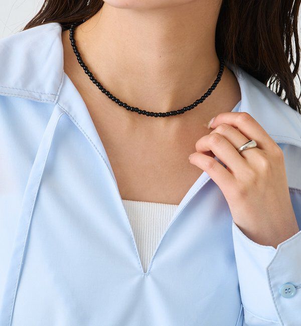  「カラービーズネックレス」|リング|