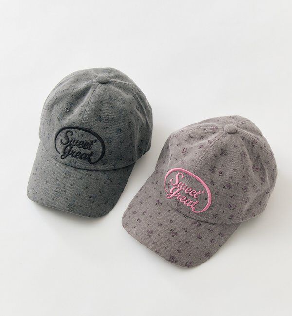  「フラワー刺繍キャップ」|ハット|