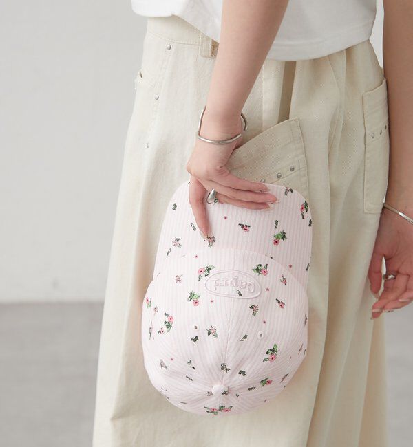  「フラワーストライプキャップ」|ハット|