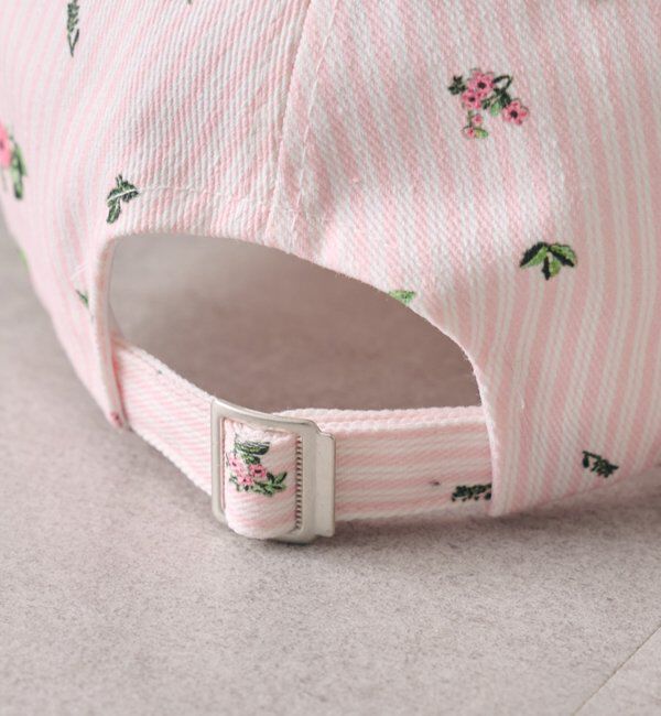  「フラワーストライプキャップ」|ハット|