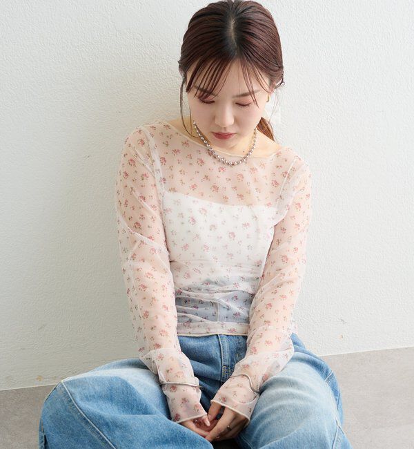  「プリントシアーロンT」|Tシャツ・カットソー|