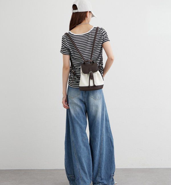  「ベルト付きコンビミニリュック」|トートバッグ|