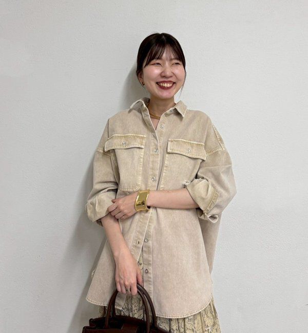  「ダメージデニムシャツ」|シャツ・ブラウス|