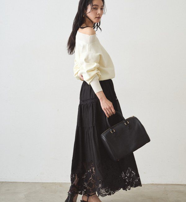  「ジョーゼットオフショルニット」|ニット・セーター|