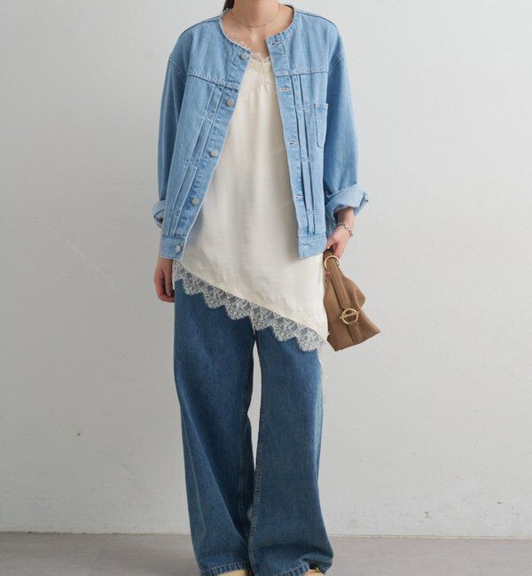  「【ainode/アイノデ】ノーカラーGジャン」|ベスト・ジレ|