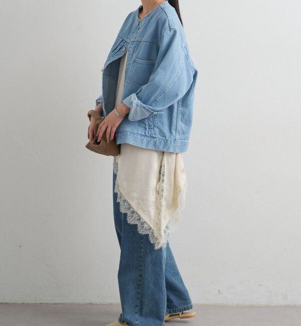  「【ainode/アイノデ】ノーカラーGジャン」|ベスト・ジレ|