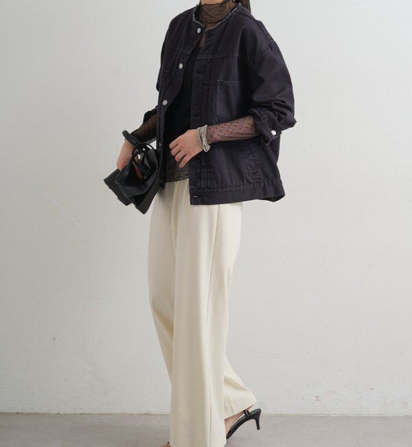  「【ainode/アイノデ】ノーカラーGジャン」|ベスト・ジレ|