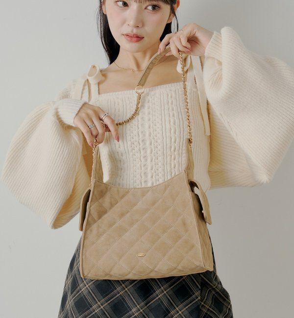  「2wayチェーンショルダーキルティングバッグ」|ショルダー・メッセンジャー|ベージュその他3