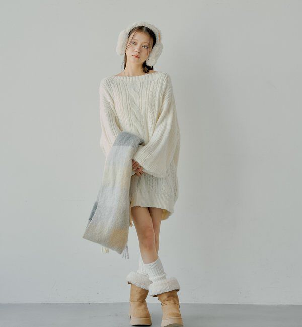  「バックオープンケーブルルーズワンピース」|ワンピース|