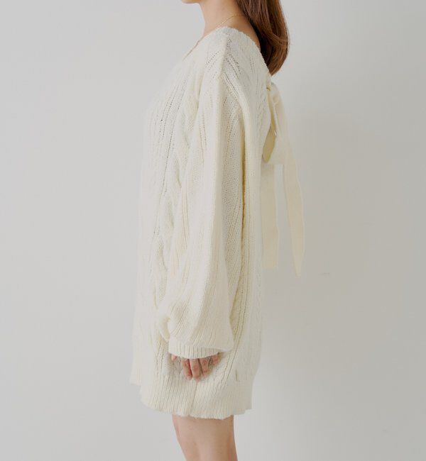  「バックオープンケーブルルーズワンピース」|ワンピース|