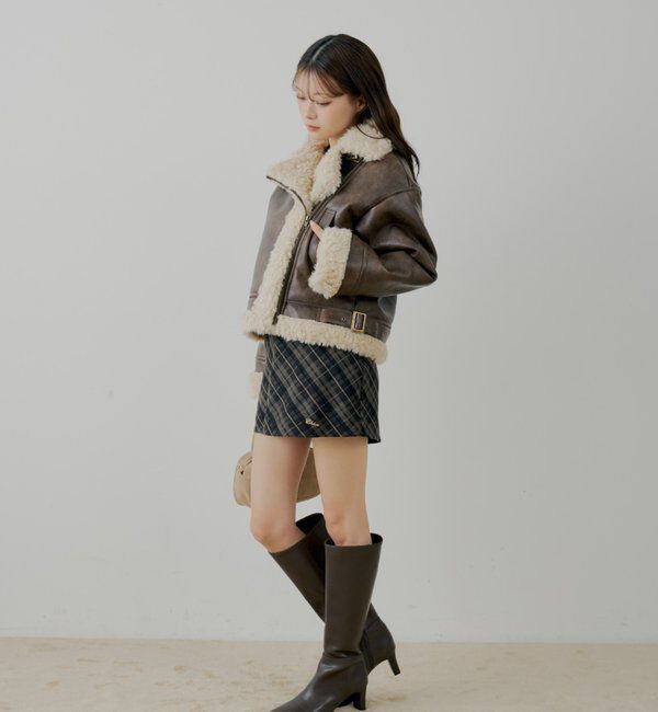  「ボアレザーライダースジャケット」|その他|