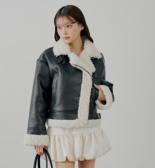  「ボアレザーライダースジャケット」|その他|