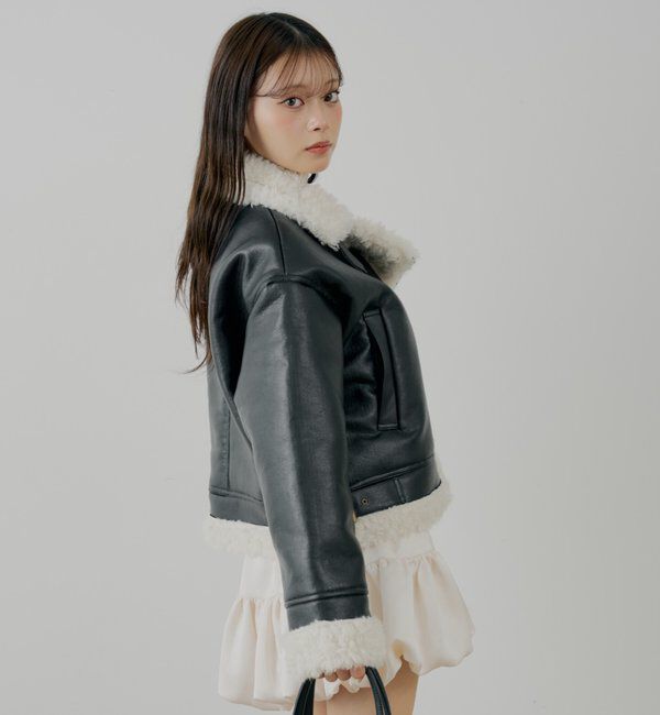  「ボアレザーライダースジャケット」|その他|