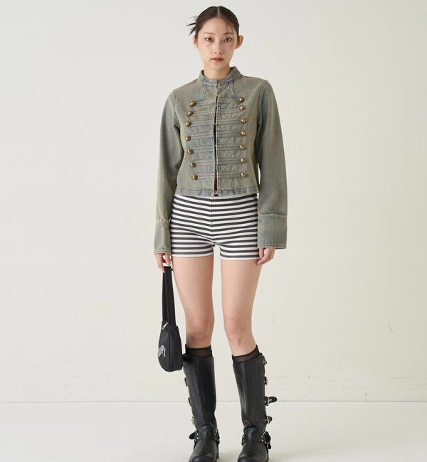  「【SLOPPY/スロッピー】リブショートパンツ」|チノ|