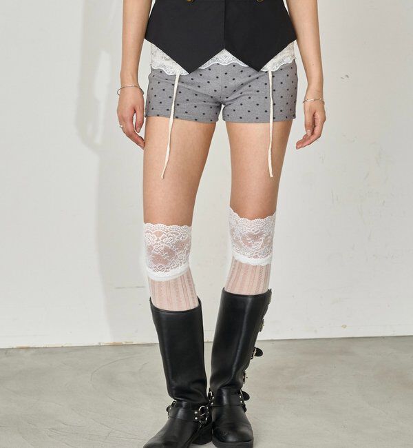  「【SLOPPY/スロッピー】リブショートパンツ」|チノ|