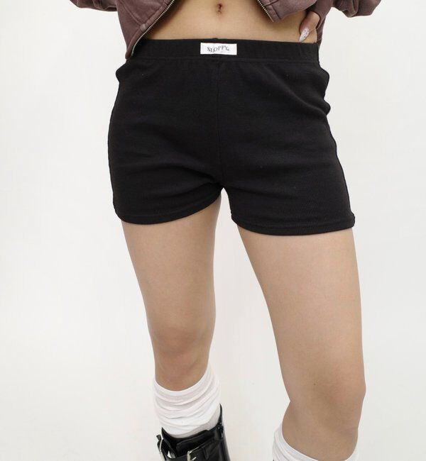  「【SLOPPY/スロッピー】リブショートパンツ」|チノ|