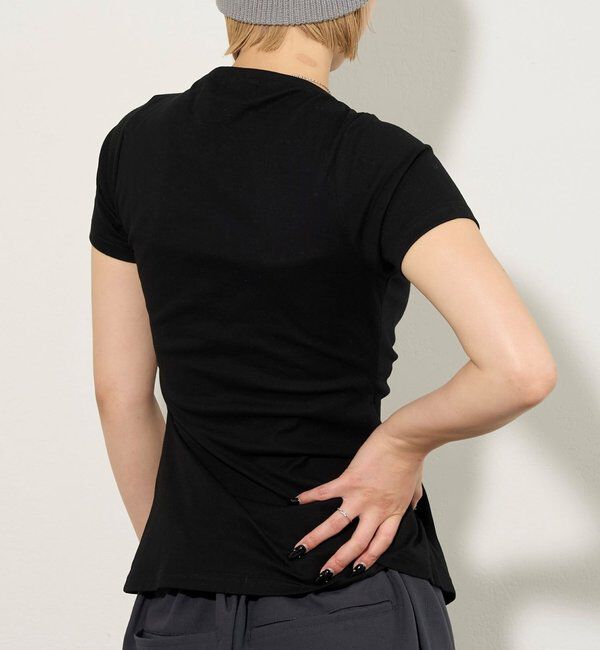  「ギャザースリットTEE」|Tシャツ・カットソー|