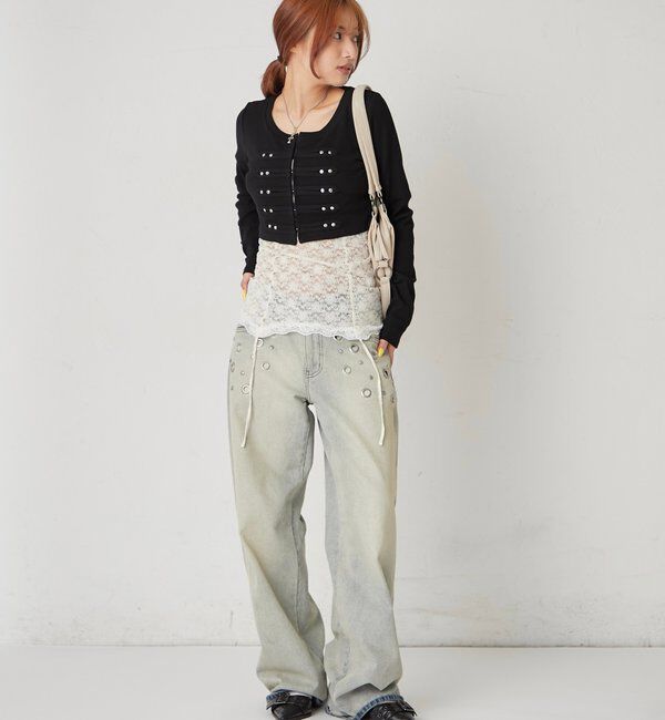  「【WEB限定サイズあり】ナポレオンショートトップス」|Tシャツ・カットソー|