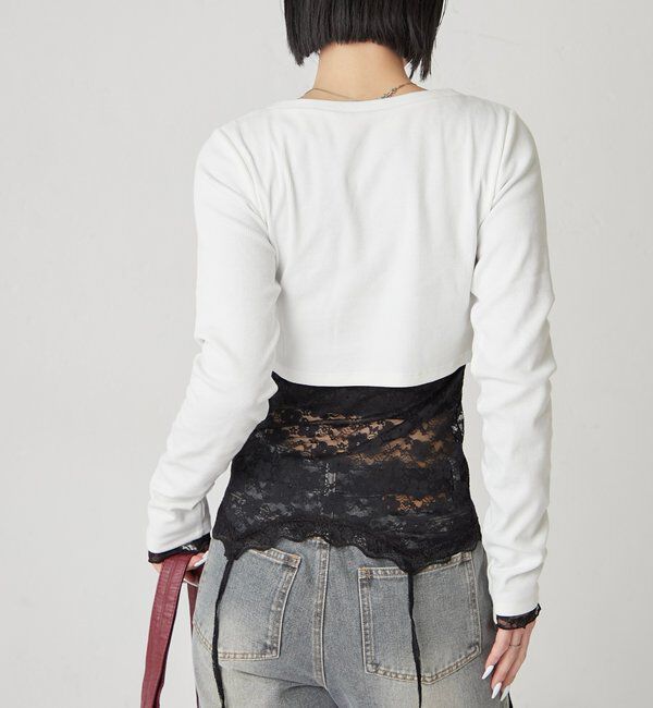  「【WEB限定サイズあり】ナポレオンショートトップス」|Tシャツ・カットソー|