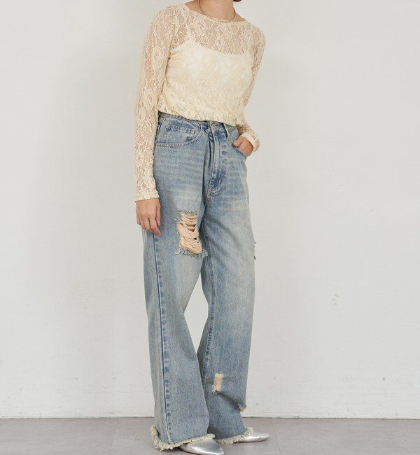  「レースプルオーバー」|Tシャツ・カットソー|