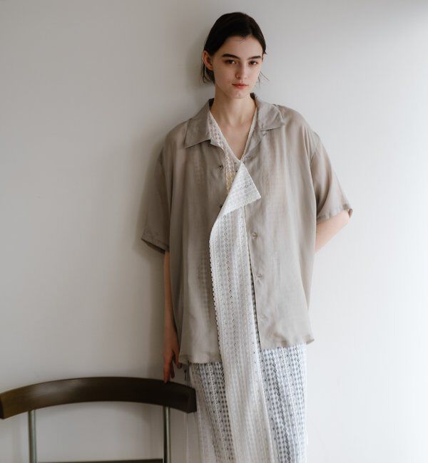  「フィブリルキュプラ半袖シャツ」|シャツ・ブラウス|