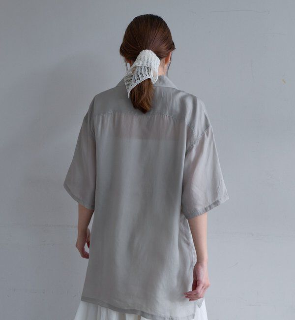  「フィブリルキュプラ半袖シャツ」|シャツ・ブラウス|