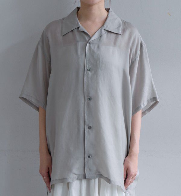  「フィブリルキュプラ半袖シャツ」|シャツ・ブラウス|