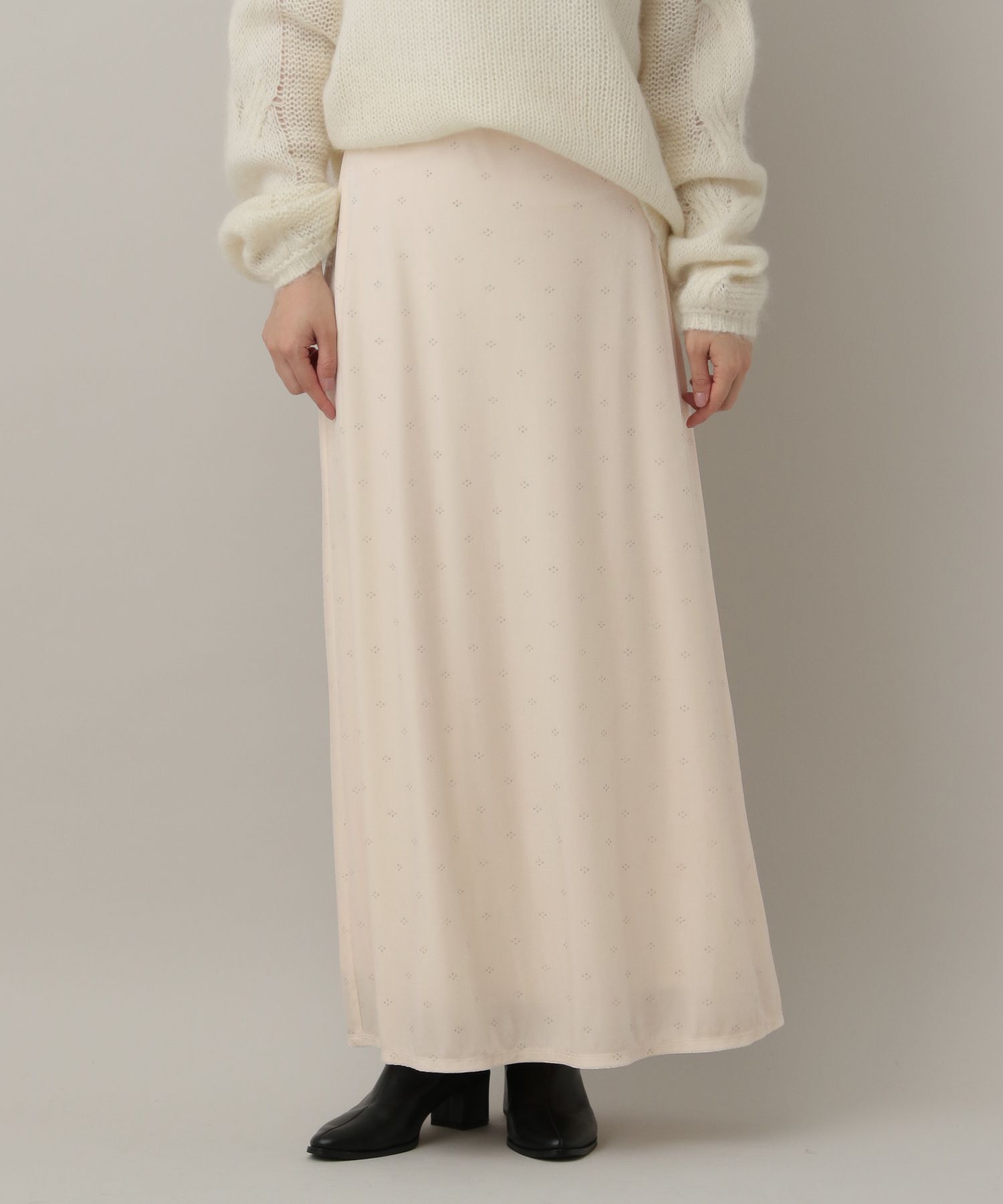 A part by 「キラキラベロアナロースカート」|スカート|ナチュラル