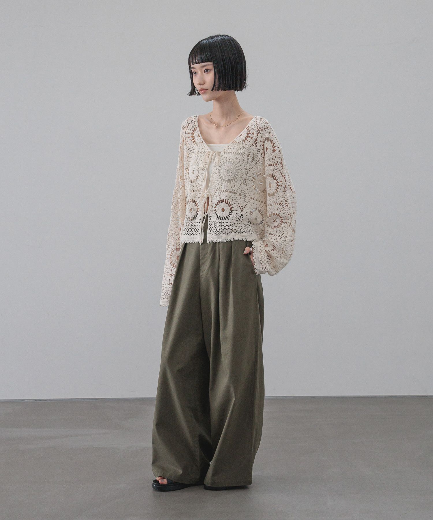 LOWRYS FARM「ソフリネンワイドパンツ」|その他|