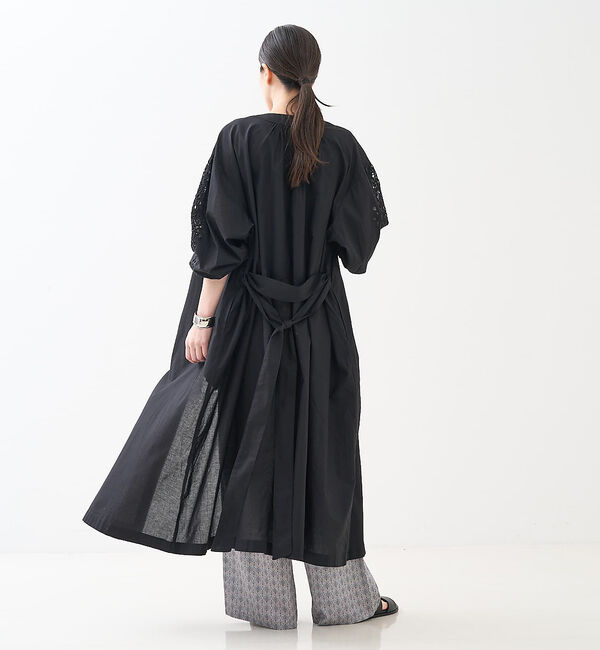 collex「アイレット刺繍ガウンワンピース」|ワンピース|