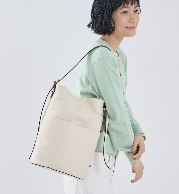 collex「【WEB限定】【Beau're/ヴュレ】Design Buckle Bucket」|ショルダー・メッセンジャー|
