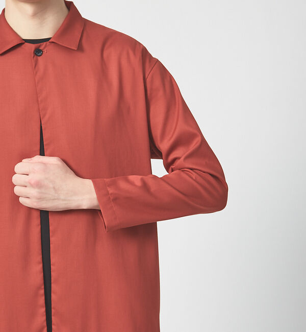 ABAHOUSE「T/R ストレッチツイル シャツカーディガン」|シャツ・ブラウス|