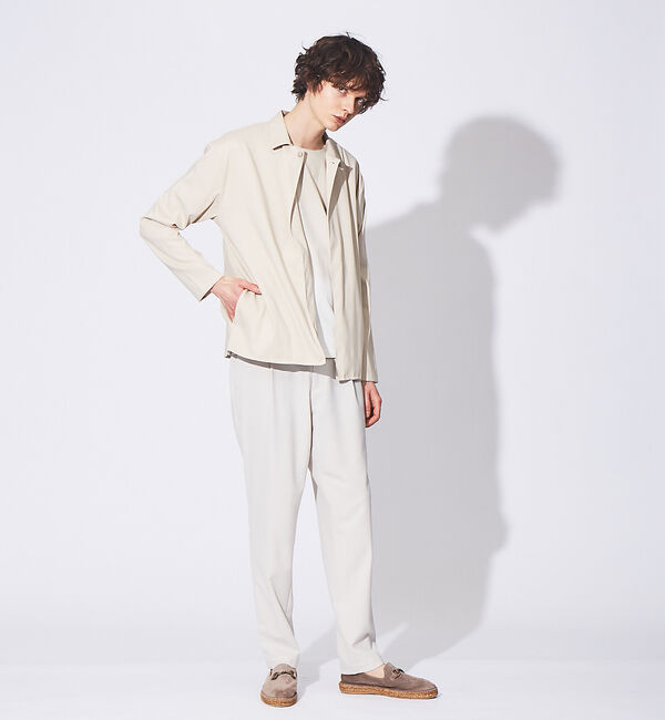 ABAHOUSE「T/R ストレッチツイル シャツカーディガン」|シャツ・ブラウス|