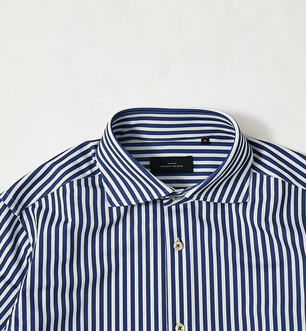 ABAHOUSE「【FLEX SHIRTS】マルチストレッチ ストライプ ジャージーシャツ」|シャツ・ブラウス|