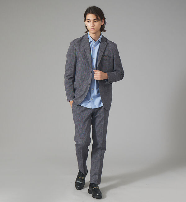 ABAHOUSE「【セットアップ対応】近江晒しじら織 スラックス パンツ」|その他|