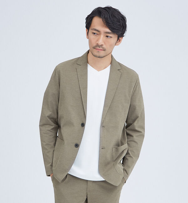 ABAHOUSE「【上下2点セット/セットアップ対応】接触冷感 セットアップ/スーツ / ジャケッ」|スーツ|