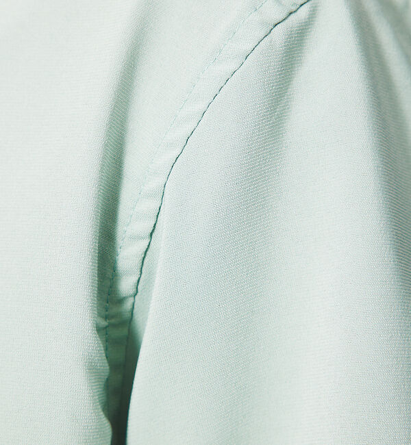 ABAHOUSE「【定番】ノーカラー Vネック 半袖シャツ」|シャツ・ブラウス|