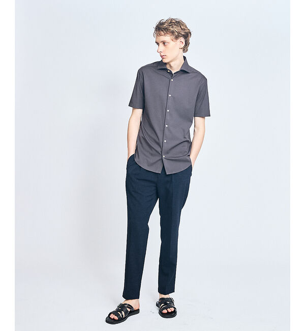 ABAHOUSE「【接触冷感】アイスピケ ストレッチ 半袖シャツ / FLEX SHIRTS」|シャツ・ブラウス|