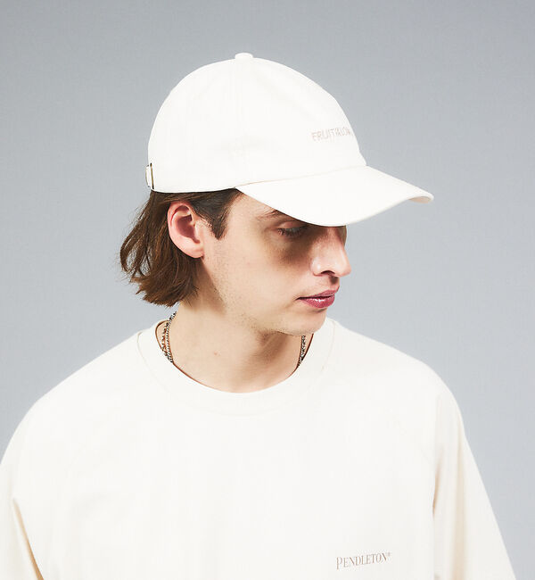 ABAHOUSE「【FRUIT OF THE LOOM】フロントロゴ刺繍 ツイル ベースボール ロ」|その他|