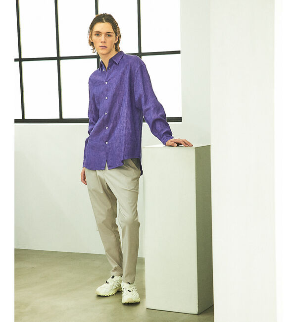 ABAHOUSE「【LUXE Linen Solaro】長袖 リネンシャツ」|シャツ・ブラウス|