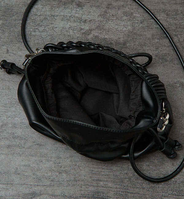 ABAHOUSE「【マルチウェイ】 フェイクレザー 巾着ショルダーバッグ / ユニセックス」|ショルダー・メッセンジャー|