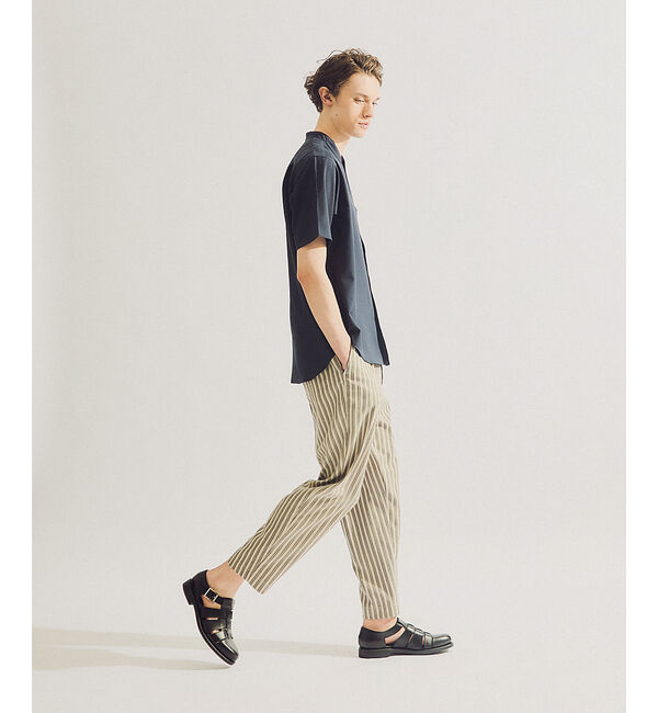 ABAHOUSE「【リネンライク 】ストライプ リラックスパンツ / ワイドパンツ」|その他|