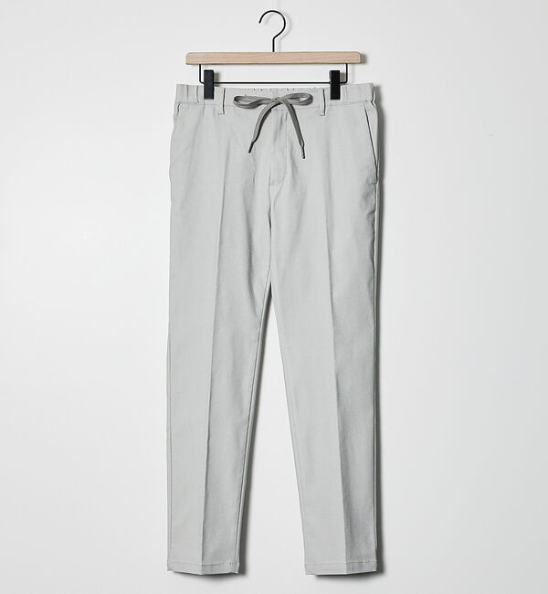 ABAHOUSE「【ハイパーストレッチ】ツイル柄 イージースラックス」|スラックス|グレージュ