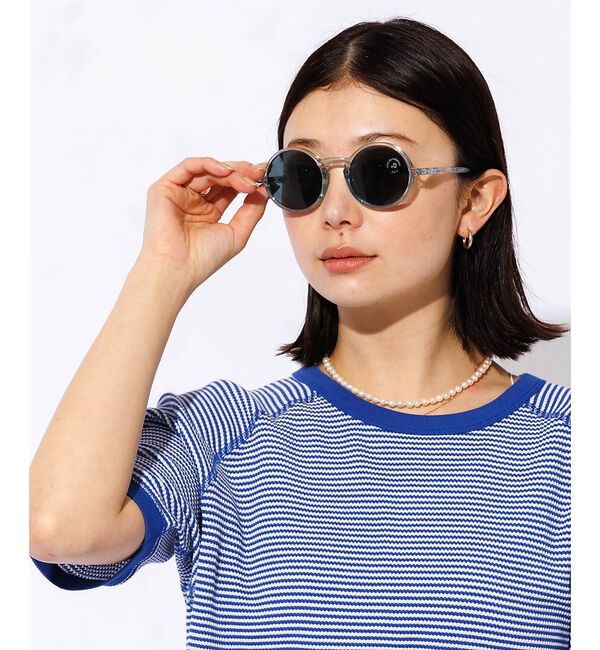 ABAHOUSE「【IZIPIZI/イジピジ】SUN #G/ラウンド型 サングラス / ユニセック」|メガネ|シルバー