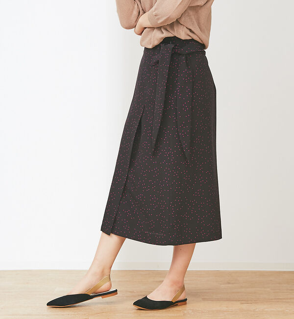 Rouge vif「ランダムドットスカート」|スカート|ブラック