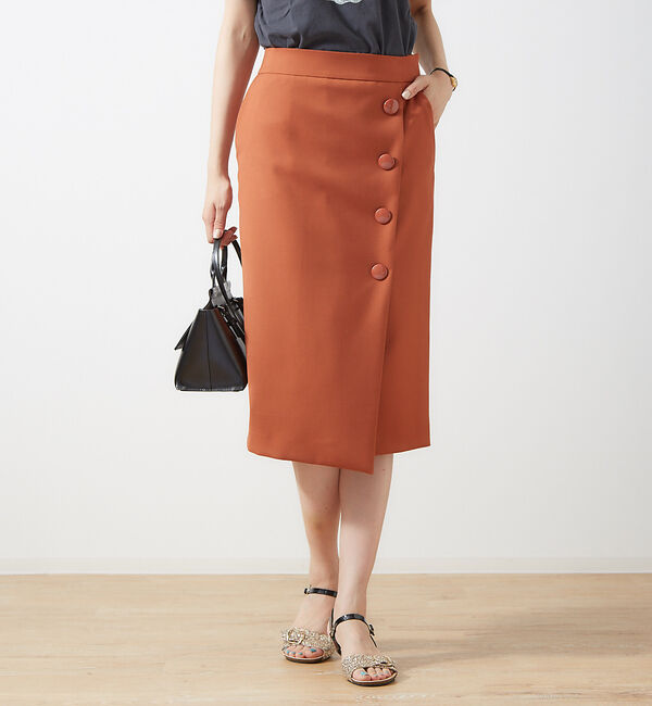 Rouge vif「ラップタイスカート」|スカート|テラコッタ