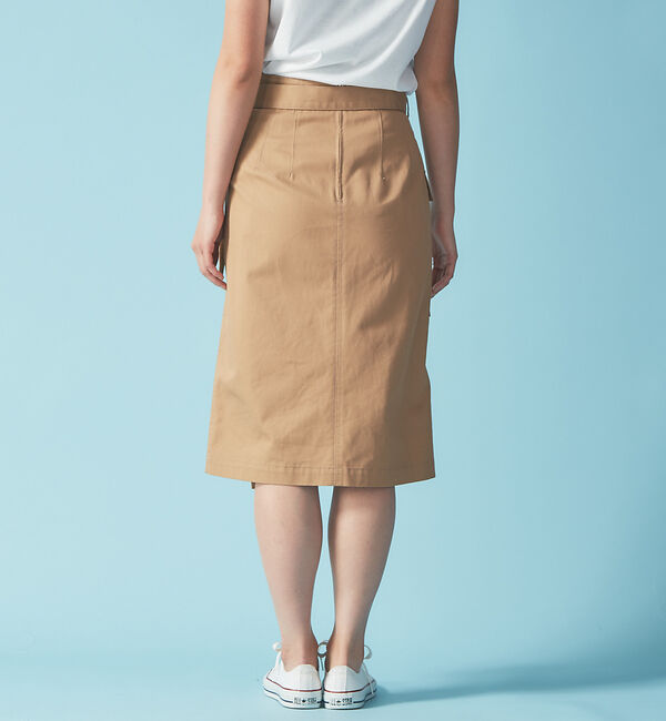 Rouge vif「ポケット付ラップスカート」|スカート|